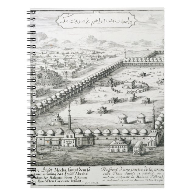 View of Mecca, from 'Entwurf einer historischen Ar Notebook (Front)