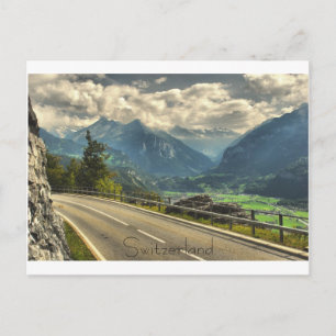 View Of Meiringen Switzerland And Swiss Alps Postcard