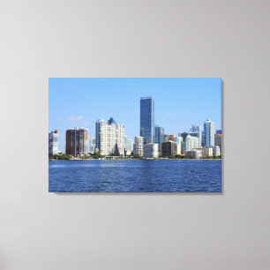 View of Miami Skyline Canvas Print