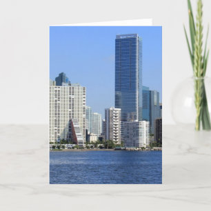 View of Miami Skyline Card