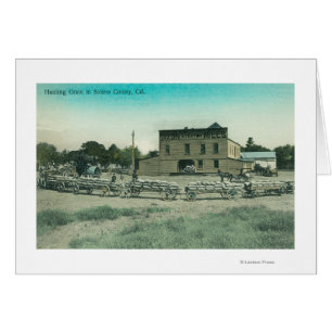 View of Millers Hauling Grain to Mill