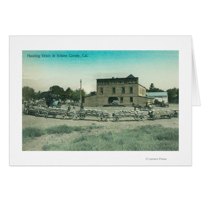 View of Millers Hauling Grain to Mill (Front Horizontal)