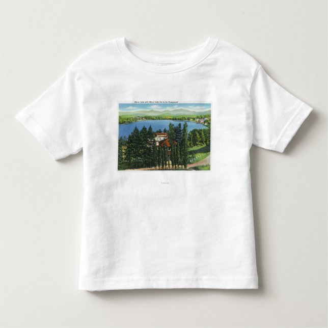 View of Mirror Lake and Mirror Lake Inn Toddler T-Shirt (Front)