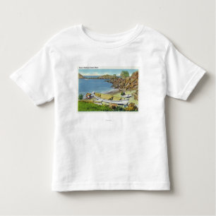 View of Monhegan Island, Beach Scene Toddler T-Shirt