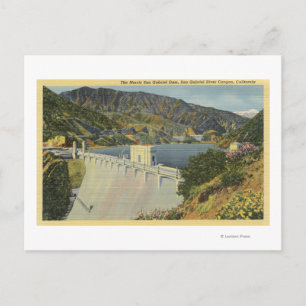 View of Morris San Gabriel Dam Postcard