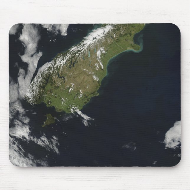 View of most of the South Island of New Zealand Mouse Pad (Front)
