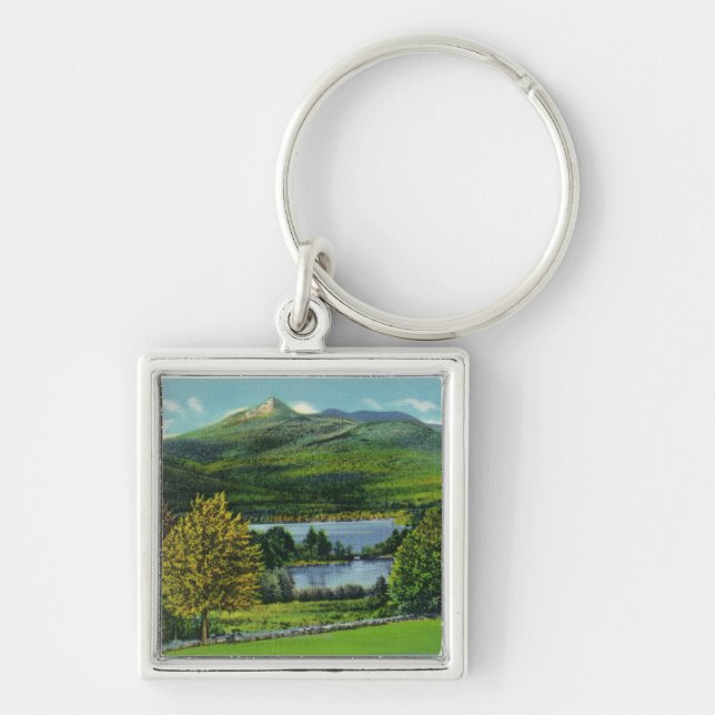 View of Mount Chocorua and Lake Key Ring (Front)