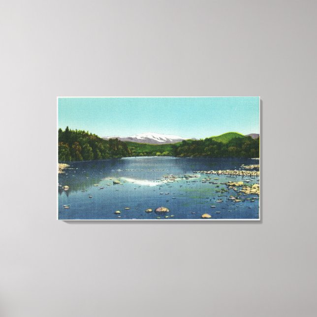 View of Mount Washington and the Saco Canvas Print (Front)