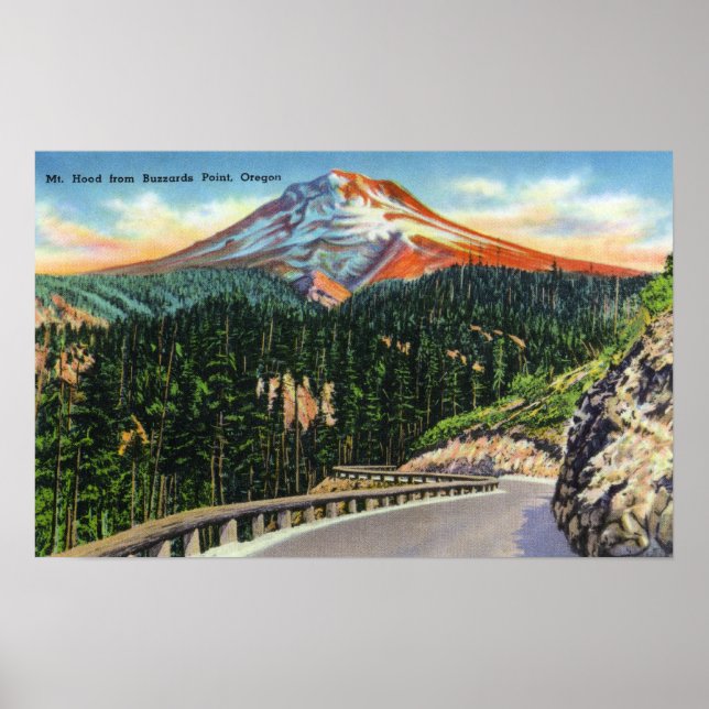 View of Mountain from Buzzards Point Poster (Front)