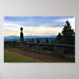 View of Mt. Hood, Portland, Oregon Poster