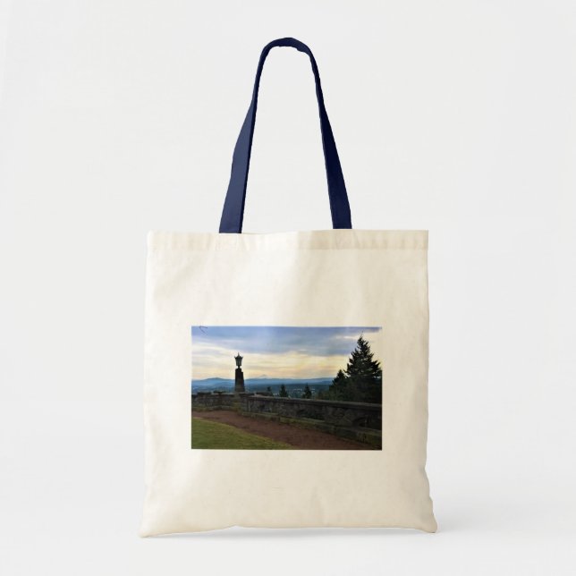 View of Mt. Hood, Portland, Oregon Tote Bag (Front)