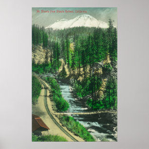 View of Mt. Shasta from Shasta Retreat Poster
