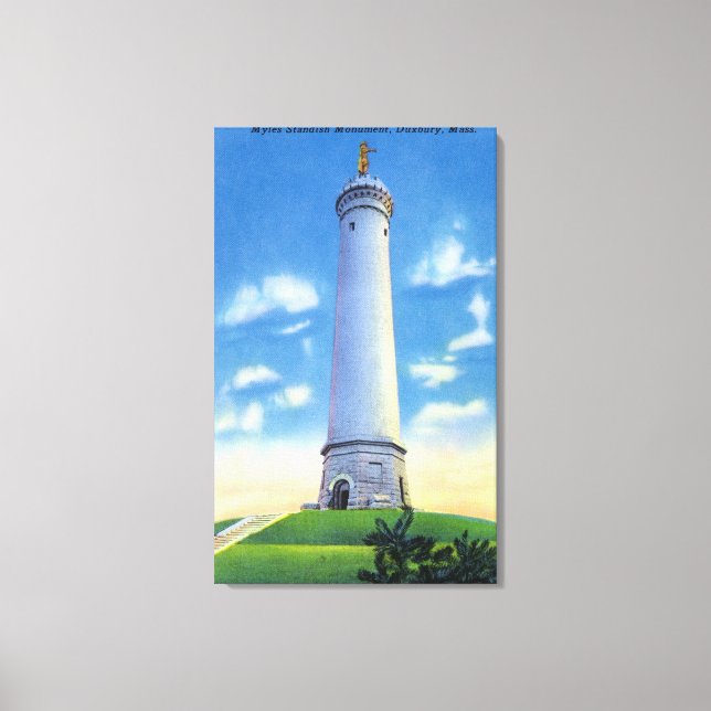 View of Myles Standish Monument Canvas Print (Front)