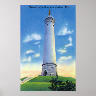 View of Myles Standish Monument Poster