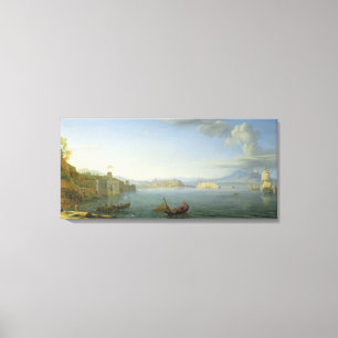 View of Naples, 1750 Canvas Print