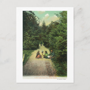 View of Natives in the Indian River Park Postcard