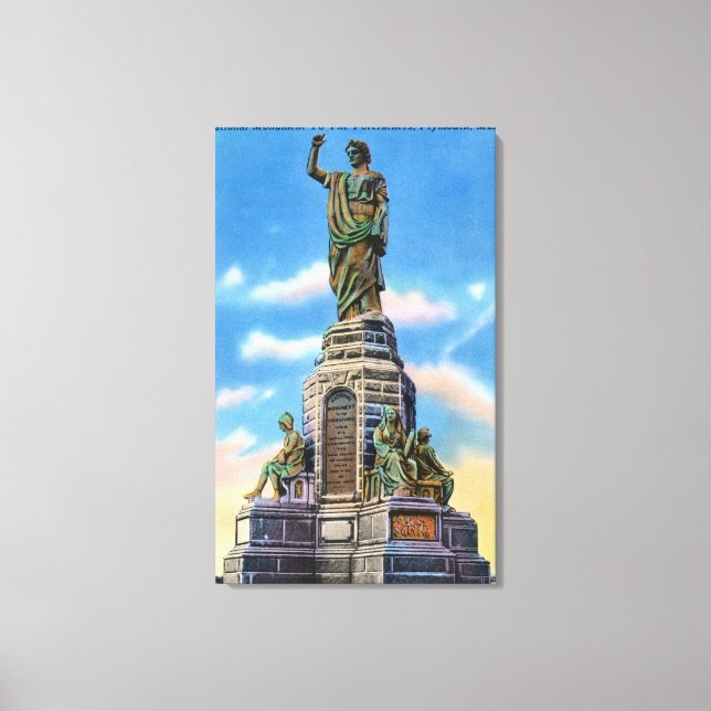 View of Nat'l Monument to US Forefathers Canvas Print (Front)