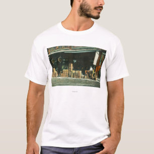 View of New Chinese Immigrants on Sidewalk T-Shirt