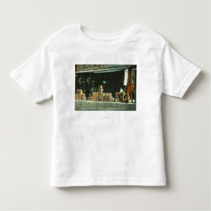 View of New Chinese Immigrants on Sidewalk Toddler T-Shirt