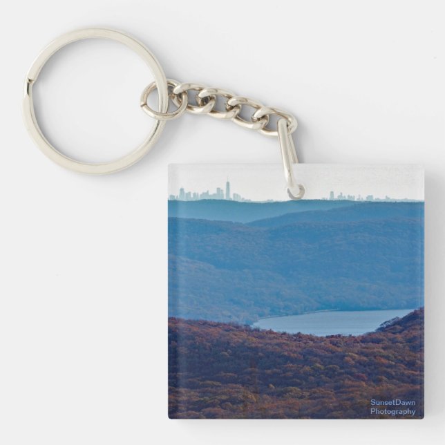 VIew of New York City Key Ring (Front)