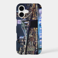 View of New York's Brooklyn bridge reflection