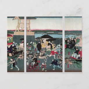 View of Nihonbashi in Tokyo, c.1870 Postcard