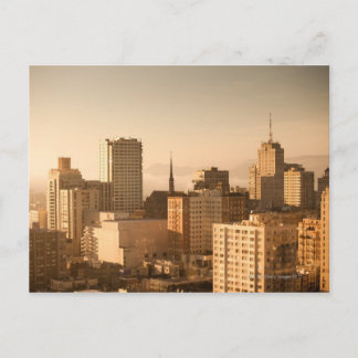 View of Nob Hill in San Francisco, with the fog Postcard