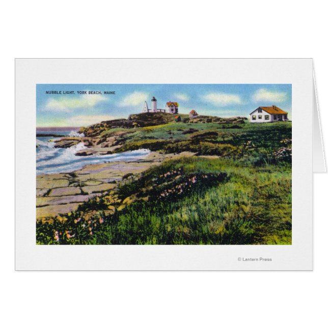 View of Nubble Lighthouse from York Beach (Front Horizontal)