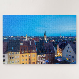 View of Nuremberg old town at night Jigsaw Puzzle