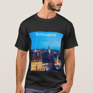 View of Nuremberg old town at night T-Shirt