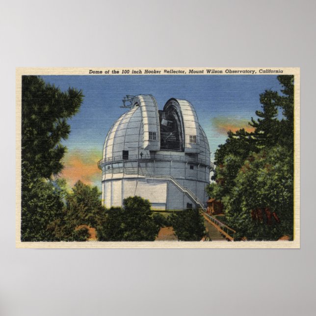 View of Observatory & Telescope Dome Poster (Front)