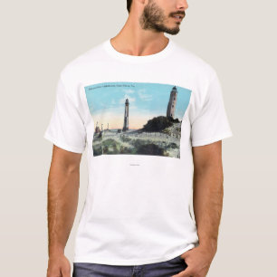 View of Old and New LighthouseCape Henry, VA T-Shirt