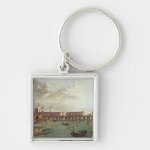 View of Old London Bridge Key Ring