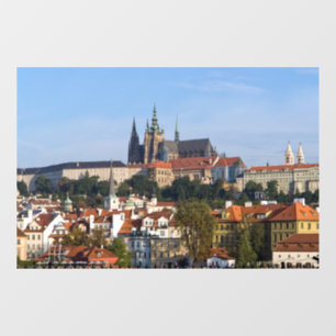View of old town and Prague castle, Czech Republic
