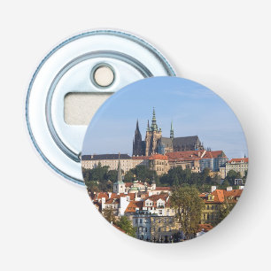View of old town and Prague castle, Czech Republic Bottle Opener