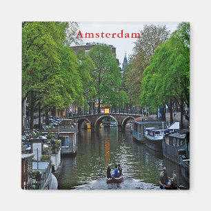 View of one of the Amsterdam canals. Magnet