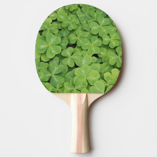 View of Oxalis Oregana wood Sorrel Foliage Ping Pong Paddle (Front)