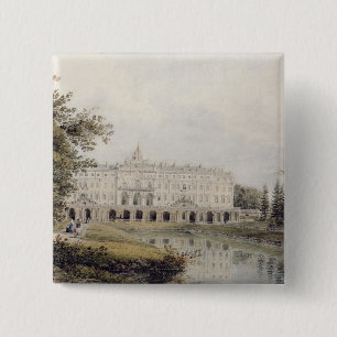 View of Palace of Strelna near St. Petersburg 15 Cm Square Badge