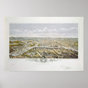View of Paris from Bois de Boulogne Poster
