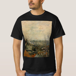 View of Paris from Montmartre by Vincent van Gogh T-Shirt