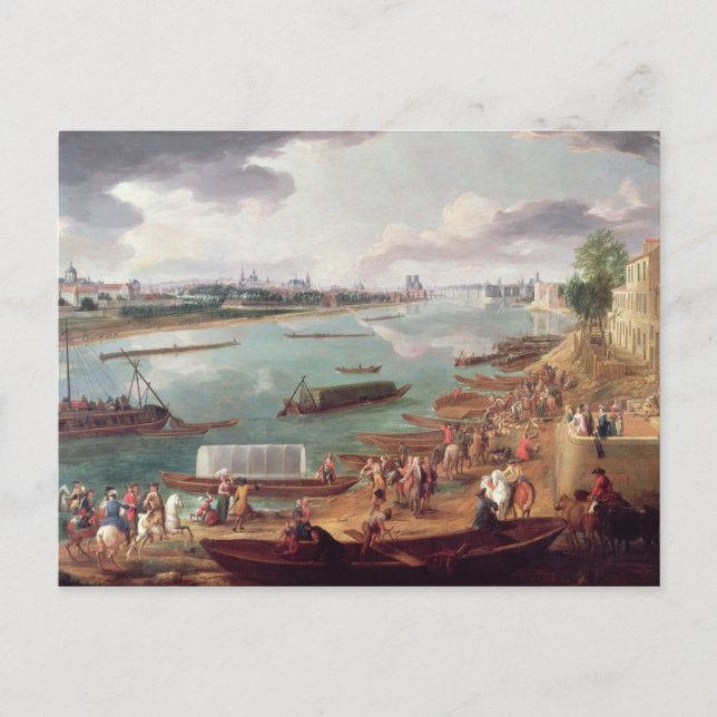 View of Paris from the Quai de la Rapee Postcard (Front)