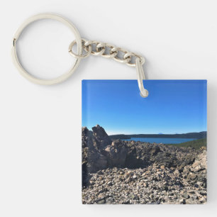 View of Paulina Lake, Oregon Key Ring