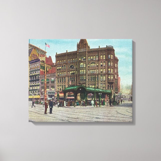 View of Pergola in Pioneer Square Canvas Print (Front)