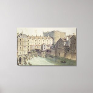 View of Petit Chatelet and the Petit Pont Canvas Print