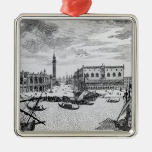 View of Piazza San Marco from the Bacino, Venice Metal Tree Decoration