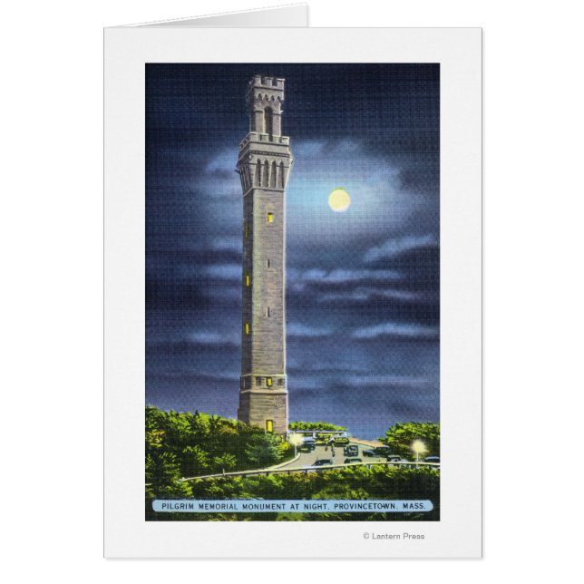 View of Pilgrim Memorial at Night (Front)