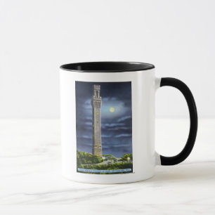 View of Pilgrim Memorial at Night Mug