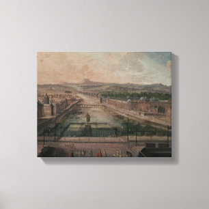 View of Place Dauphine and the Seine Canvas Print