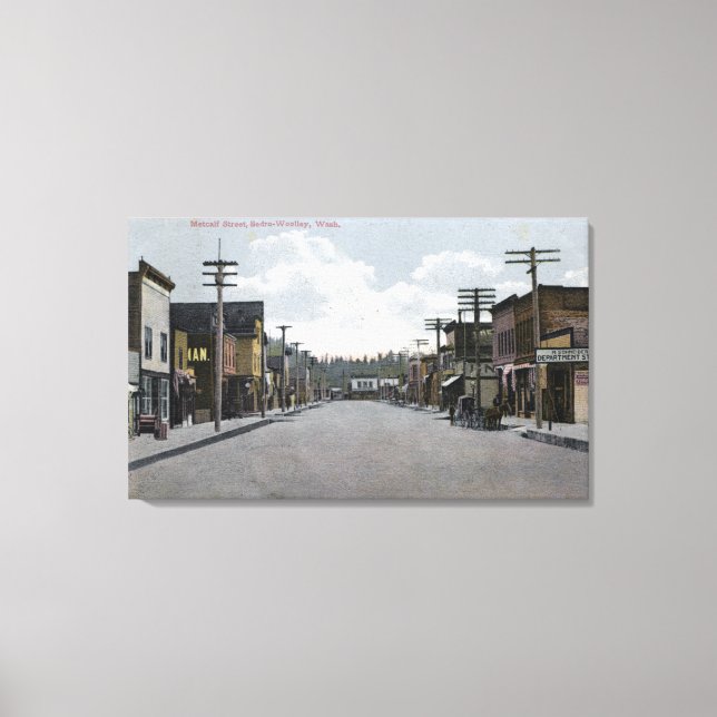 View of Plaza, Tahquitz Canyon Canvas Print (Front)