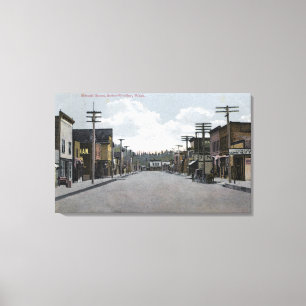 View of Plaza, Tahquitz Canyon Canvas Print